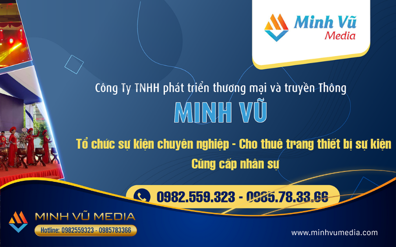 Minh Vũ Media - Đơn vị cho thuê bàn ghế sự kiện trọn gói