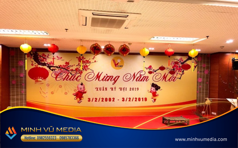 Mẫu year end party backdrop 1