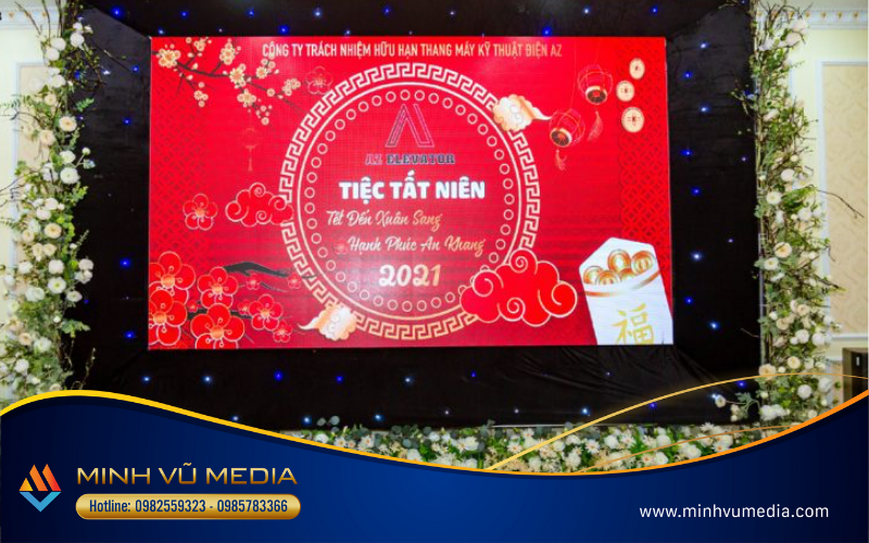 Mẫu year end party backdrop 3