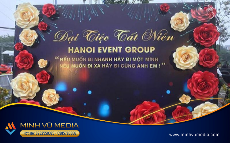 Mẫu year end party backdrop 4