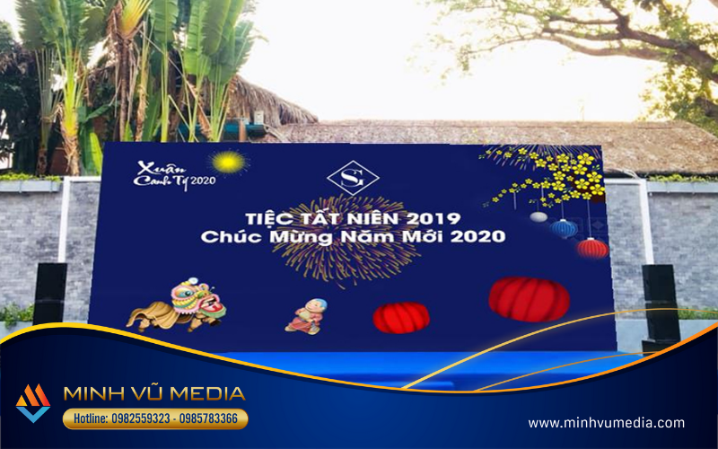 Mẫu year end party backdrop 5