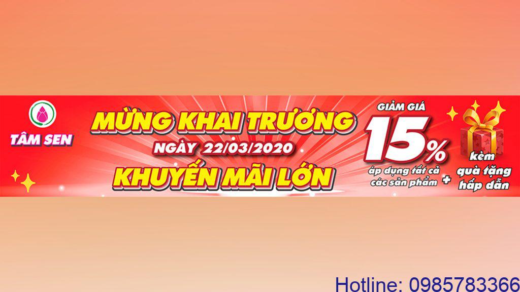 Thiết kế băng rôn khai trương