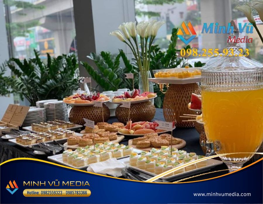 Dịch vụ tiệc trà teabreak do MinhVuMedia thực hiện 