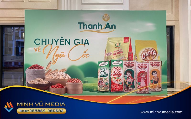 In ấn backdrop sự kiện kỷ niệm thành lập công ty