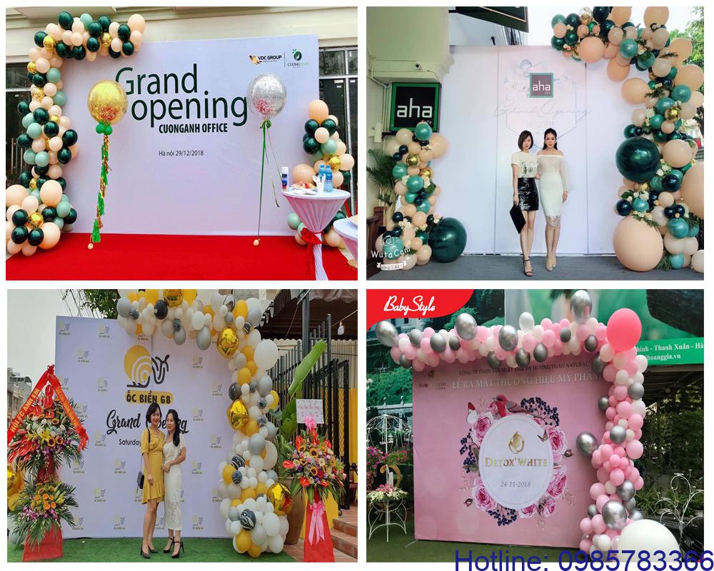 Trang trí bóng hơi tại backdrop